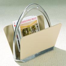  9.90496 - Beige Leather Stirrup Magazine Dump